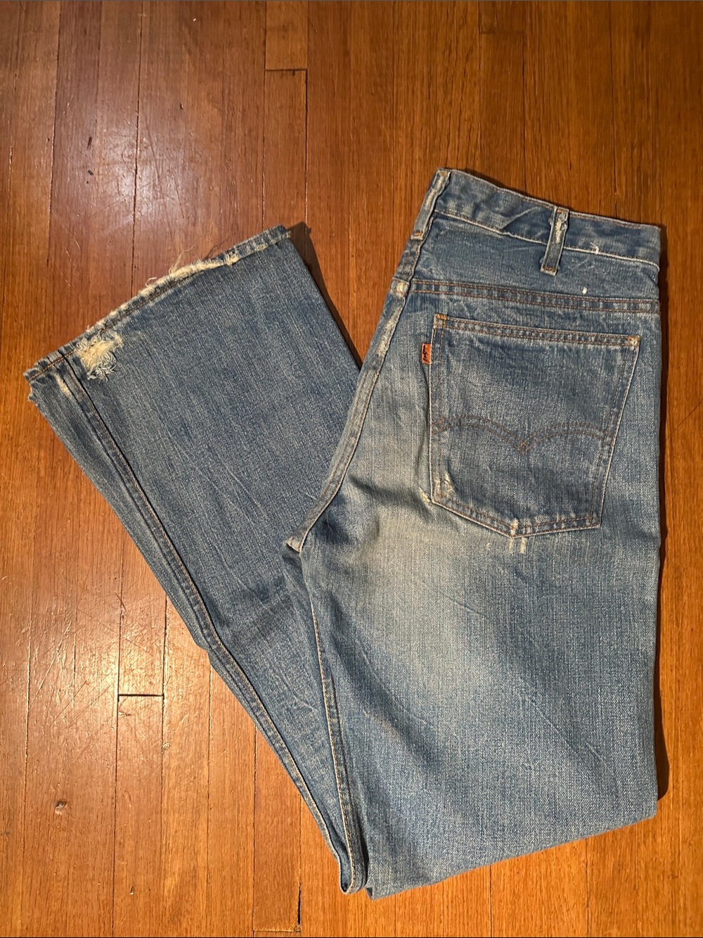 Levi's Orange Tab Flare jeans